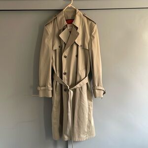 Vintage London Towne Trench Coat with removable zippered fur liner.